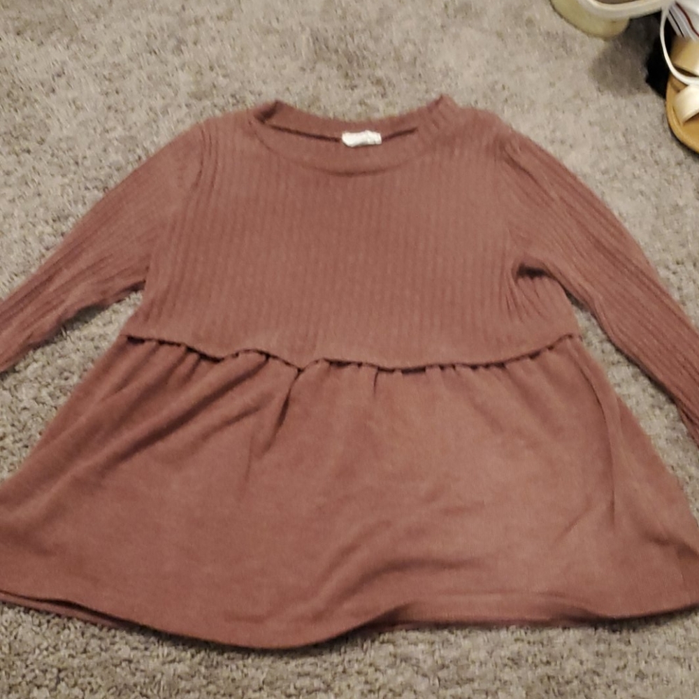 Light purple peasant shirt